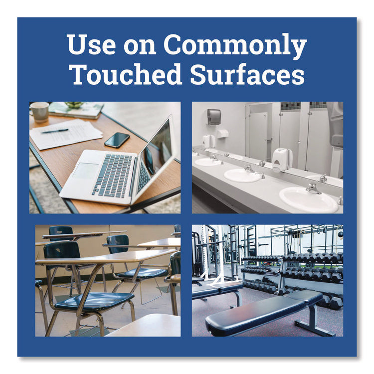 Disinfecting Wipes, 1-Ply, 7 x 8, Lemon Fresh, White, 75/Canister, 6/Carton