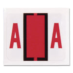 A-Z Color-Coded End Tab Filing Labels, A-Z, 1 X 1.25, White, 500/roll, 26 Rolls/box