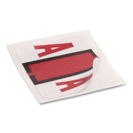 A-Z Color-Coded End Tab Filing Labels, A, 1 X 1.25, White, 500/roll