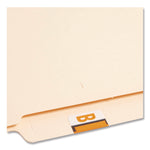 A-Z Color-Coded End Tab Filing Labels, B, 1 X 1.25, White, 500/roll