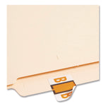 A-Z Color-Coded End Tab Filing Labels, B, 1 X 1.25, White, 500/roll