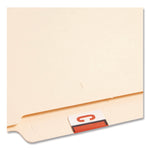 A-Z Color-Coded End Tab Filing Labels, C, 1 X 1.25, White, 500/roll