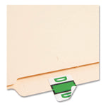 A-Z Color-Coded End Tab Filing Labels, D, 1 X 1.25, White, 500/roll