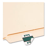 A-Z Color-Coded End Tab Filing Labels, E, 1 X 1.25, White, 500/roll