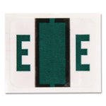 A-Z Color-Coded End Tab Filing Labels, E, 1 X 1.25, White, 500/roll