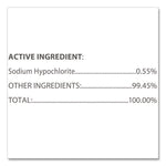 Bleach Germicidal Wipes, 1-Ply, 12 x 12, Unscented, White, 110/Bucket