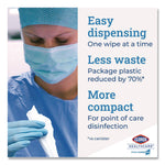 Bleach Germicidal Wipes, 1-Ply, 12 x 12, Unscented, White, 110/Bucket, 2 Buckets/Carton