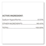 Bleach Germicidal Wipes, 1-Ply, 12 x 12, Unscented, White, 110/Bucket, 2 Buckets/Carton