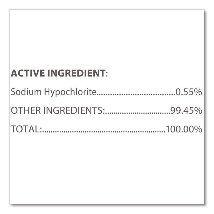 Bleach Germicidal Wipes, Refill for Bucket, 1-Ply, 12 x 12, Unscented, White, 110/Pouch