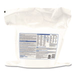 Bleach Germicidal Wipes, 1-Ply, 12 x 12, Unscented, White, 110/Refill, 2 Refills/Carton