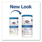 Bleach Germicidal Wipes, 1-Ply, 6 x 5, Unscented, White, 150/Canister