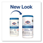 Bleach Germicidal Wipes, 1-Ply, 6 x 5, Unscented, White, 150/Canister, 6 Canisters/Carton