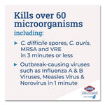 Bleach Germicidal Wipes, 1-Ply, 6 x 5, Unscented, White, 150/Canister, 6 Canisters/Carton