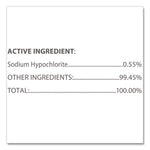 Bleach Germicidal Wipes, 1-Ply, 6 x 5, Unscented, White, 150/Canister, 6 Canisters/Carton