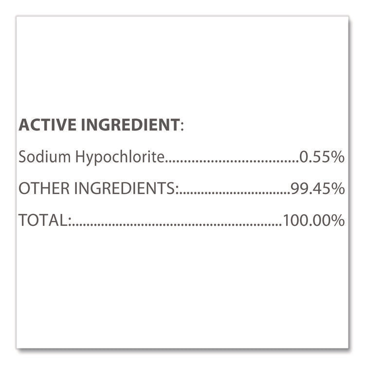 Bleach Germicidal Wipes, 1-Ply, 6 x 5, Unscented, White, 150/Canister, 6 Canisters/Carton