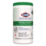 Hydrogen Peroxide Cleaner Disinfectant Wipes, 6.75 x 9, White, 95/Canister