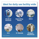 Hydrogen Peroxide Cleaner Disinfectant Wipes, 5.75 x 6.75, Unscented, White, 155/Canister, 6 Canisters/Carton