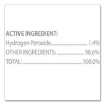 Hydrogen Peroxide Cleaner Disinfectant Wipes, 5.75 x 6.75, Unscented, White, 155/Canister, 6 Canisters/Carton