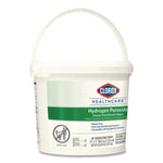 Hydrogen Peroxide Cleaner Disinfectant Wipes, 12 x 11, Unscented, White, 185/Bucket, 2 Buckets/Carton