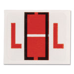 A-Z Color-Coded End Tab Filing Labels, L, 1 X 1.25, White, 500/roll