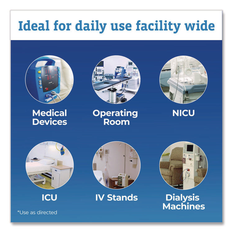 Hydrogen Peroxide Cleaner Disinfectant Wipes, 12 x 11, Unscented, White, 185/Bucket, 2 Buckets/Carton