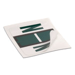 A-Z Color-Coded End Tab Filing Labels, N, 1 X 1.25, White, 500/roll