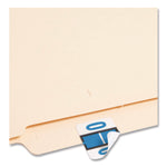 A-Z Color-Coded End Tab Filing Labels, O, 1 X 1.25, White, 500/roll