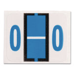 A-Z Color-Coded End Tab Filing Labels, O, 1 X 1.25, White, 500/roll