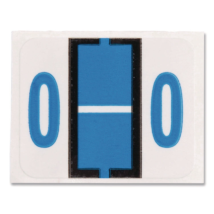 A-Z Color-Coded End Tab Filing Labels, O, 1 X 1.25, White, 500/roll