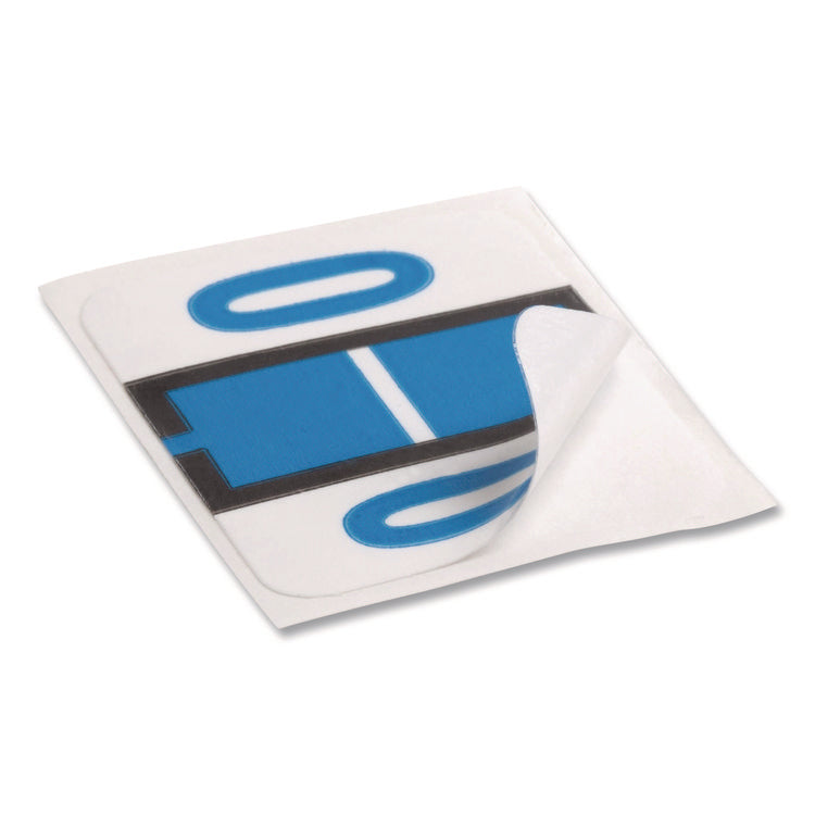 A-Z Color-Coded End Tab Filing Labels, O, 1 X 1.25, White, 500/roll