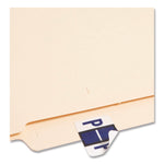 A-Z Color-Coded End Tab Filing Labels, P, 1 X 1.25, White, 500/roll