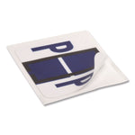 A-Z Color-Coded End Tab Filing Labels, P, 1 X 1.25, White, 500/roll