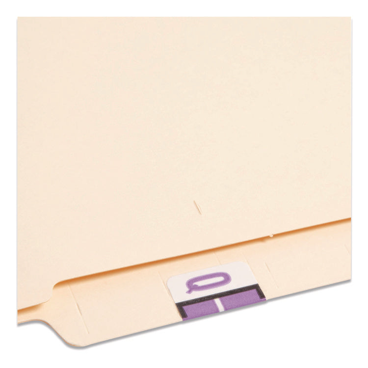 A-Z Color-Coded End Tab Filing Labels, Q, 1 X 1.25, White, 500/roll