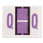 A-Z Color-Coded End Tab Filing Labels, Q, 1 X 1.25, White, 500/roll