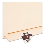 A-Z Color-Coded End Tab Filing Labels, R, 1 X 1.25, White, 500/roll