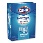 Disinfecting ToiletWand Refill Heads, Toilet Cleaning Scrubbing Pads, Blue/White, 20/Pack