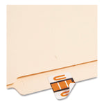 A-Z Color-Coded End Tab Filing Labels, U, 1 X 1.25, White, 500/roll