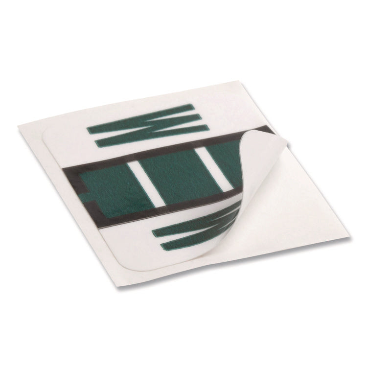 A-Z Color-Coded End Tab Filing Labels, W, 1 X 1.25, White, 500/roll