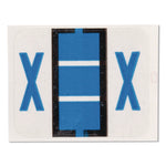 A-Z Color-Coded End Tab Filing Labels, X, 1 X 1.25, White, 500/roll