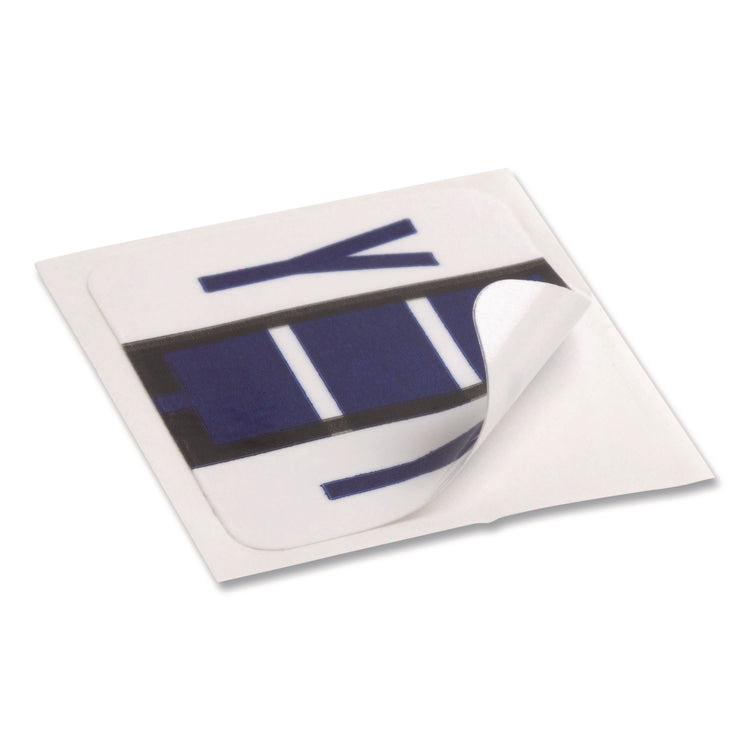 A-Z Color-Coded End Tab Filing Labels, Y, 1 X 1.25, White, 500/roll