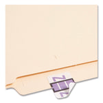 A-Z Color-Coded End Tab Filing Labels, Z, 1 X 1.25, White, 500/roll