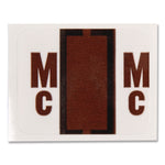 A-Z Color-Coded End Tab Filing Labels, Mc, 1 X 1.25, White, 500/roll