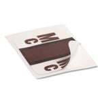 A-Z Color-Coded End Tab Filing Labels, Mc, 1 X 1.25, White, 500/roll