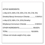 Disinfecting Wipes, 1-Ply, 7 x 8, Fresh Scent, White, 700/Bucket