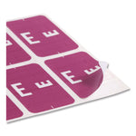 Alphaz Color-Coded Second Letter Alphabetical Labels, E, 1 X 1.63, Purple, 10/sheet, 10 Sheets/pack