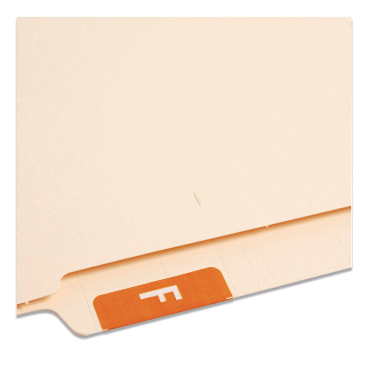 Alphaz Color-Coded Second Letter Alphabetical Labels, F, 1 X 1.63, Orange, 10/sheet, 10 Sheets/pack
