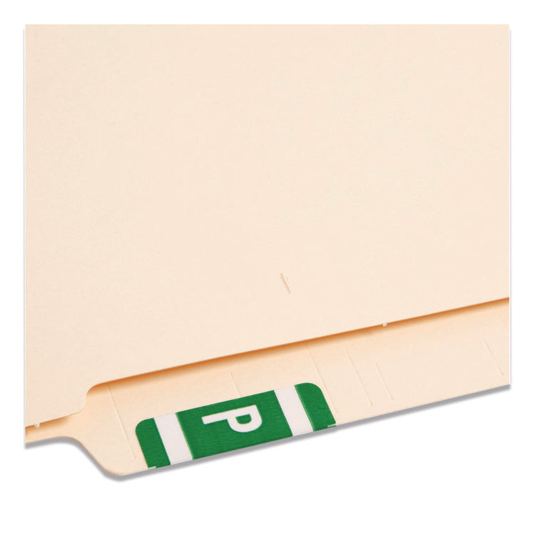 Alphaz Color-Coded Second Letter Alphabetical Labels, P, 1 X 1.63, Dark Green, 10/sheet, 10 Sheets/pack