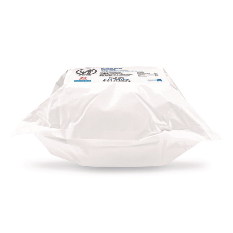 VersaSure Cleaner Disinfectant Wipes, Refill, 1-Ply, 12 x 10, Fragranced, White, 110/Pouch, 2 Pouches/Carton