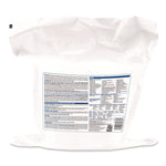 VersaSure Cleaner Disinfectant Wipes, Refill, 1-Ply, 12 x 10, Fragranced, White, 110/Pouch