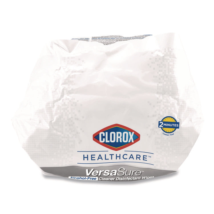 VersaSure Cleaner Disinfectant Wipes, Refill, 1-Ply, 12 x 10, Fragranced, White, 110/Pouch